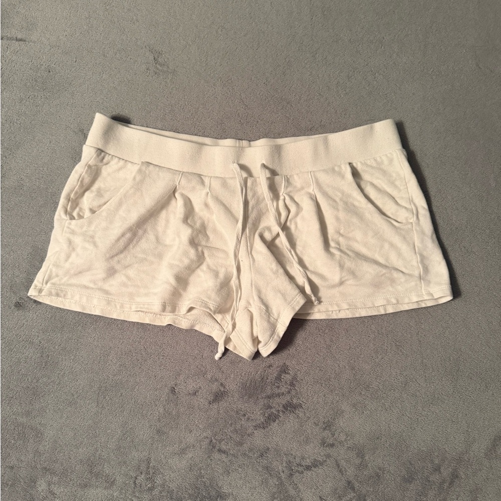 Vintage Juicy Couture Y2K White Track Shorts